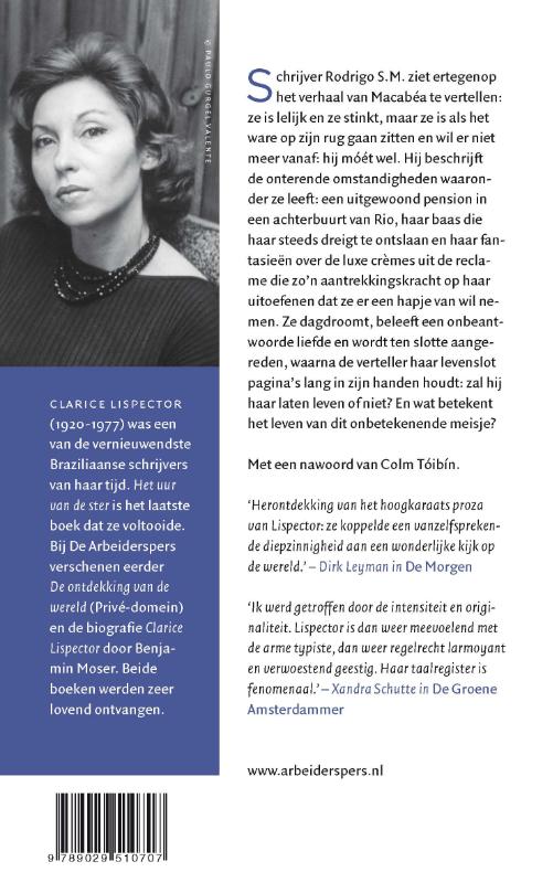 Achterkant van Het uur van de ster