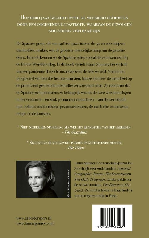 Achterkant van De Spaanse griep