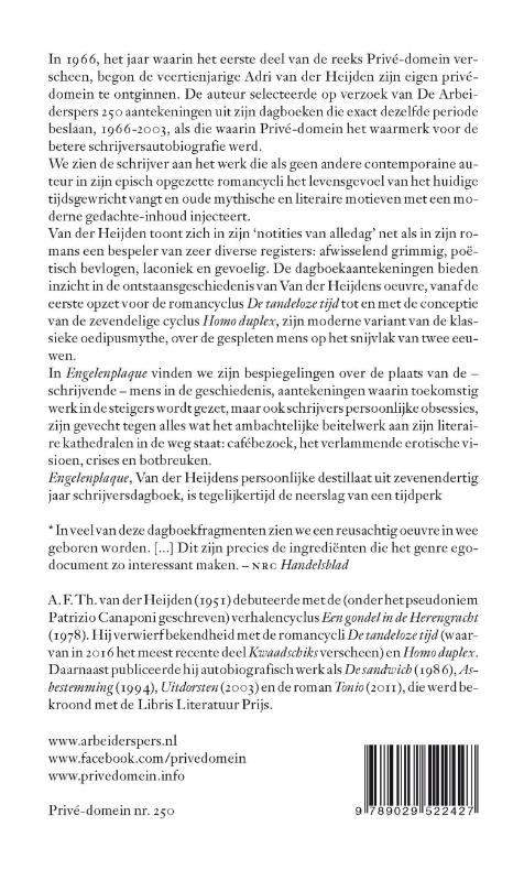 Achterkant van Engelenplaque