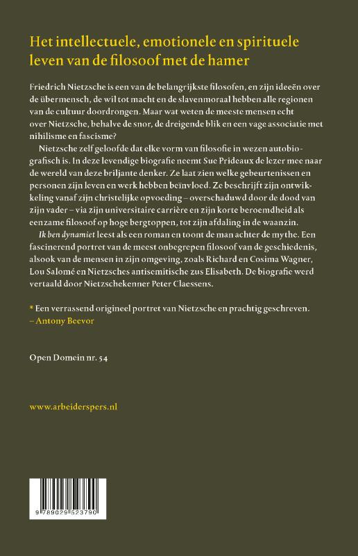 Achterkant van Ik ben dynamiet