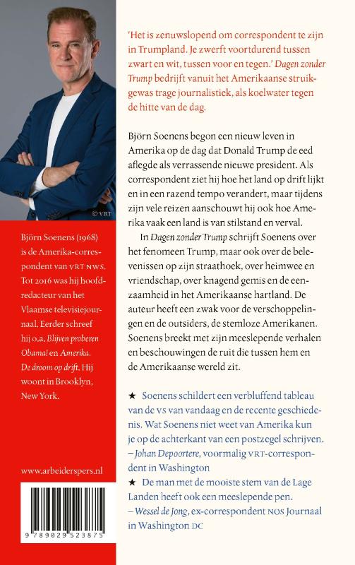 Achterkant van Dagen zonder Trump