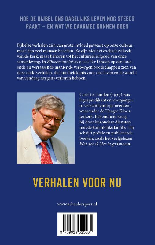 Achterkant van Bijbelse miniaturen