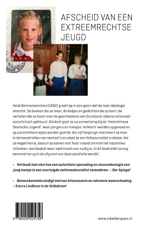 Achterkant van Een duits meisje