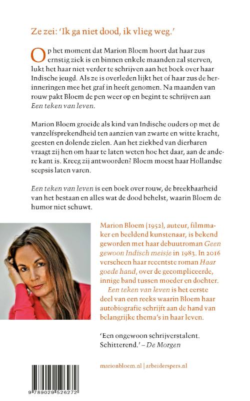 Achterkant van Een teken van leven