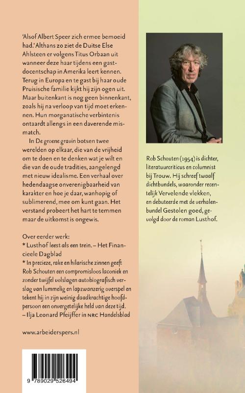 Achterkant van De groene gravin