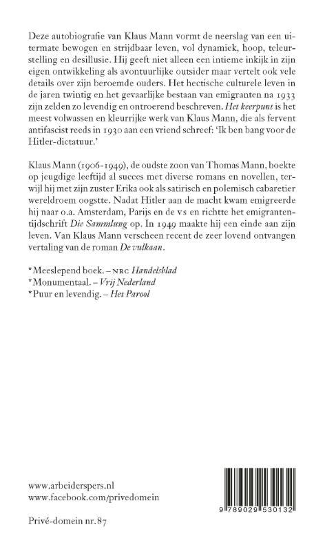 Achterkant van Het keerpunt