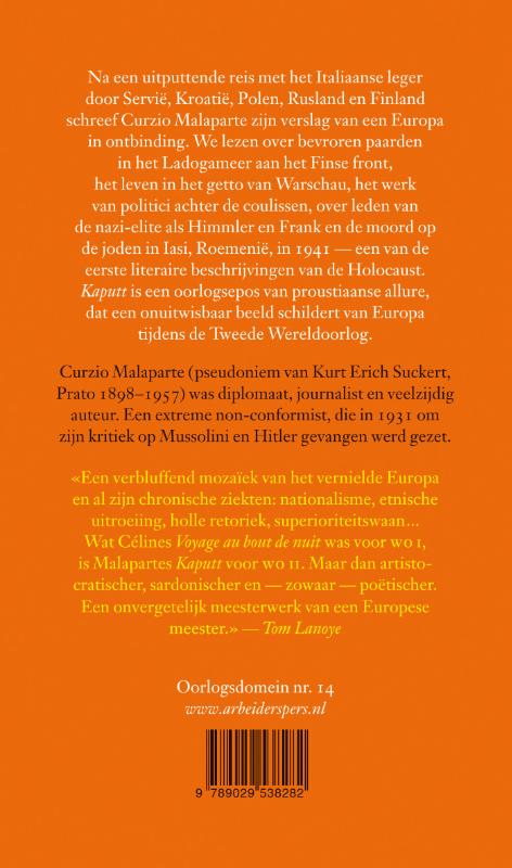 Achterkant van Kaputt