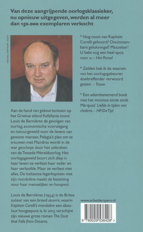 Achterkant van Kapitein Corelli's mandoline