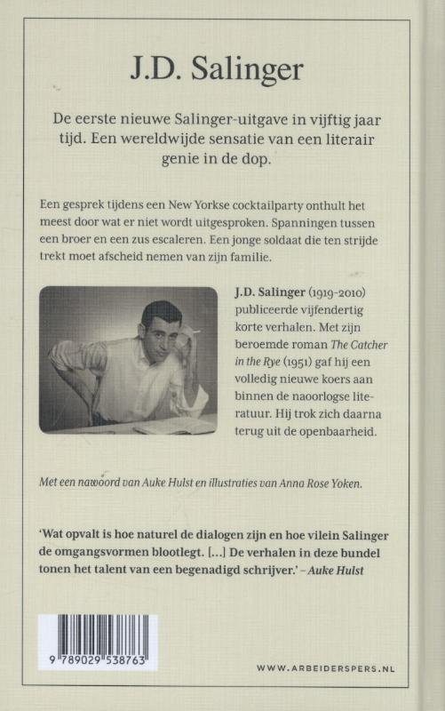 Achterkant van Drie vroege verhalen