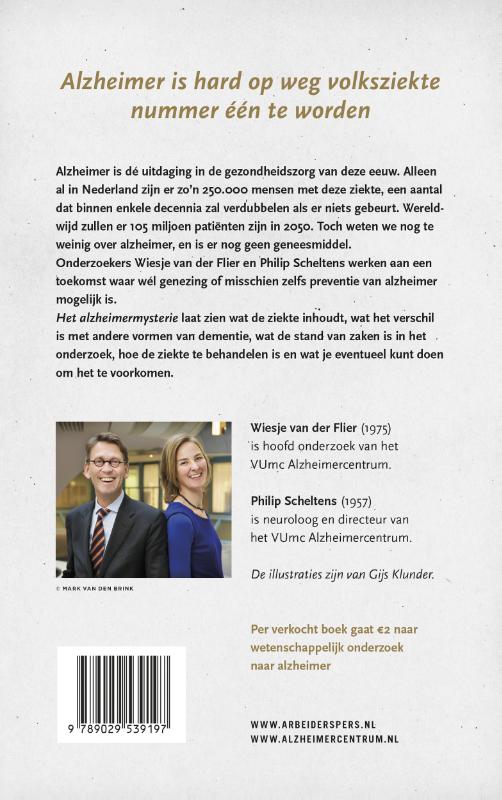 Achterkant van Het alzheimermysterie