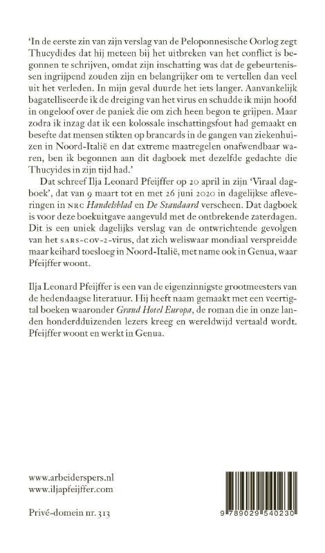 Achterkant van Quarantaine