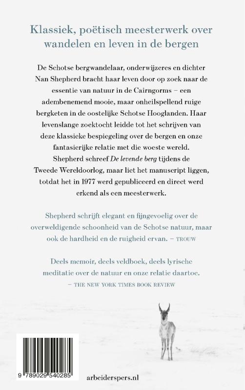 Achterkant van De levende berg