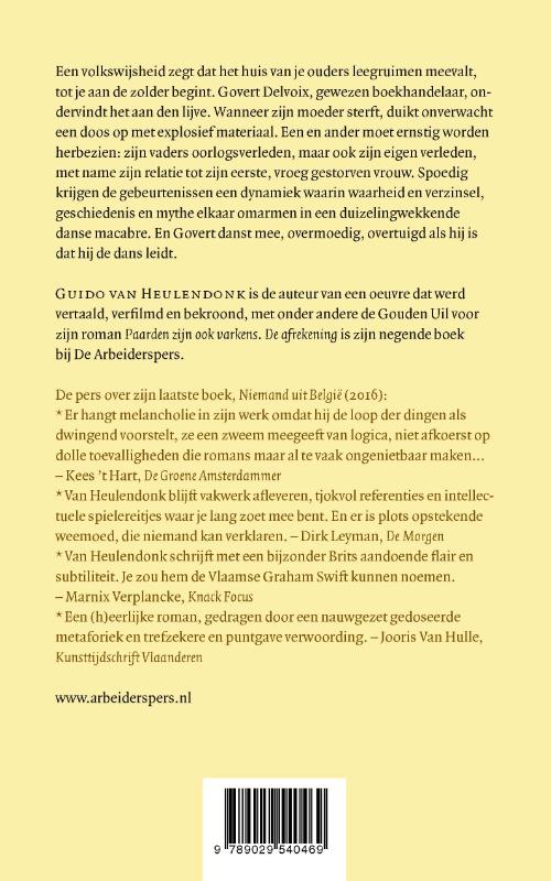 Achterkant van De afrekening