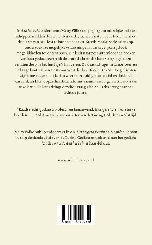Achterkant van Aan het licht