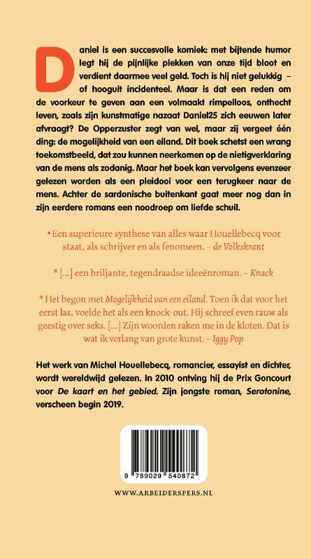 Achterkant van Mogelijkheid van een eiland