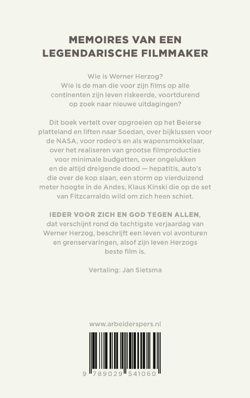 Achterkant van Ieder voor zich en God tegen allen