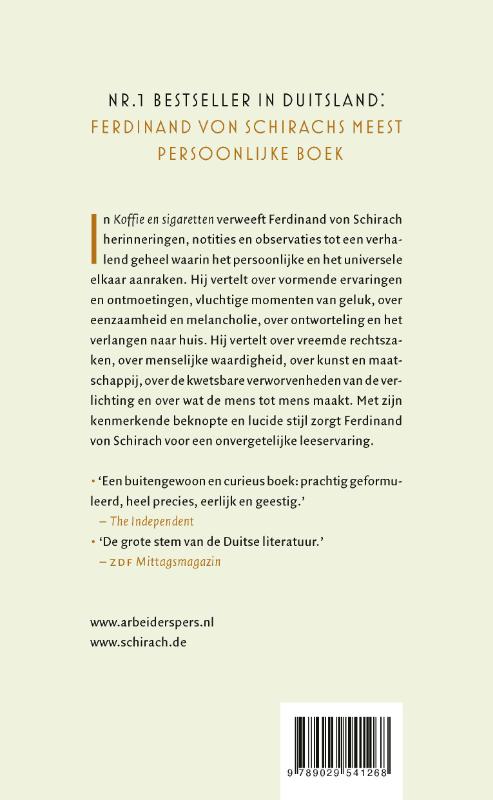 Achterkant van Koffie en sigaretten