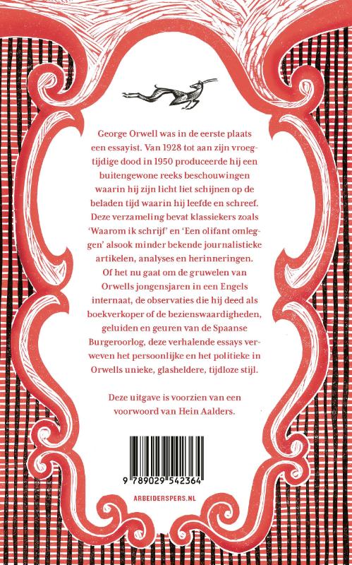 Achterkant van Waarom ik schrijf