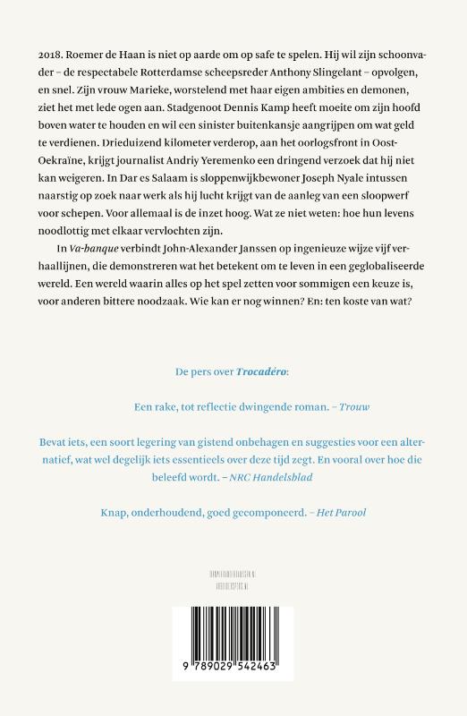 Achterkant van Va-banque