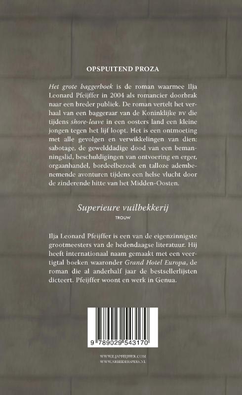 Achterkant van Het grote baggerboek