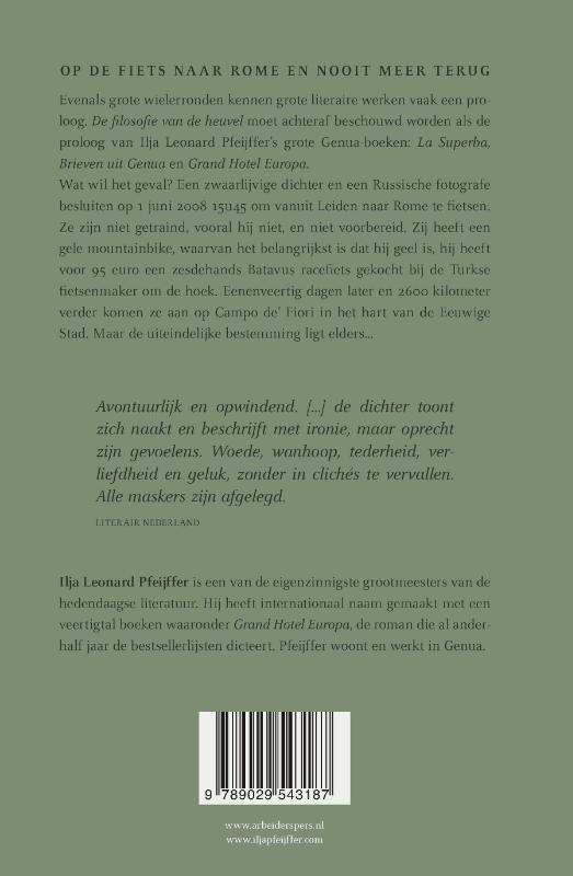 Achterkant van De filosofie van de heuvel