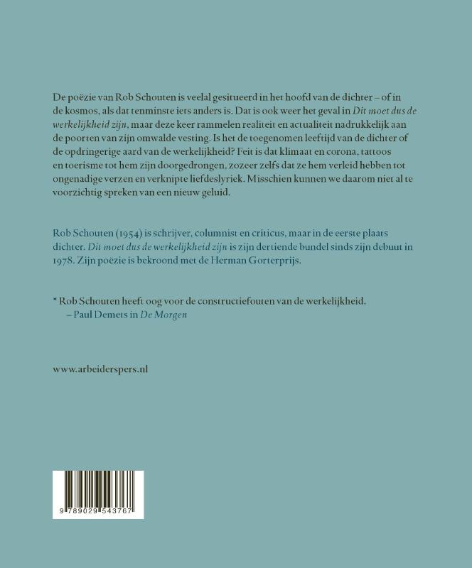 Achterkant van Dit moet dus de werkelijkheid zijn