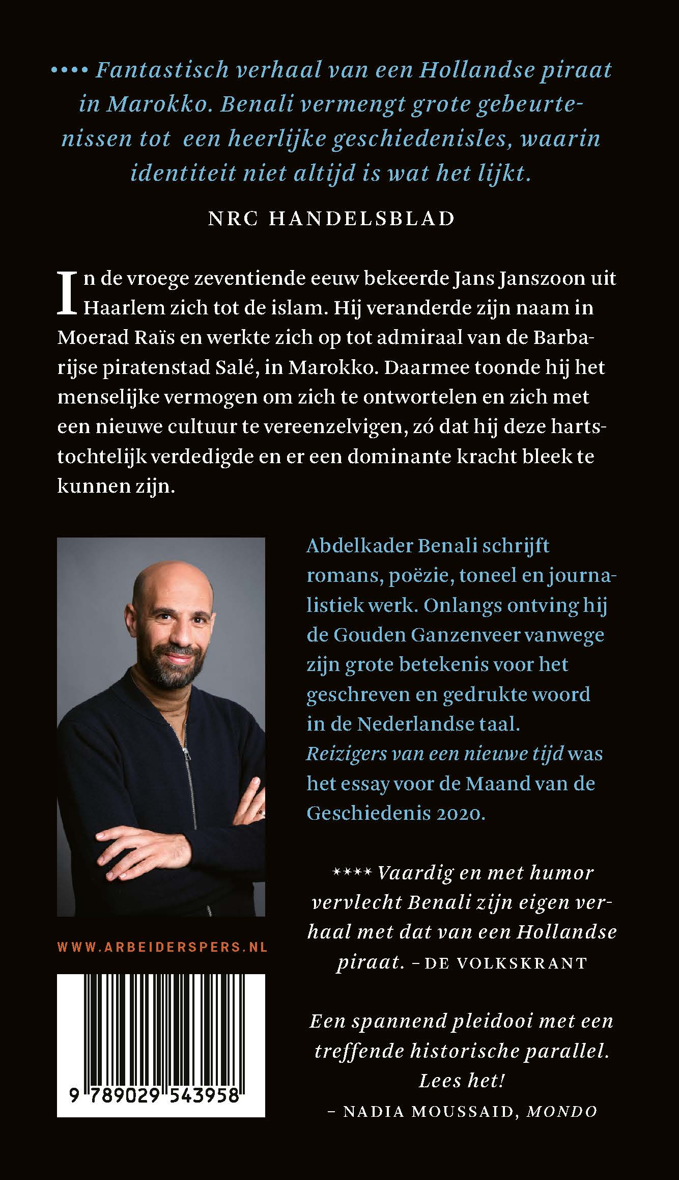 Achterkant van Reizigers van een nieuwe tijd