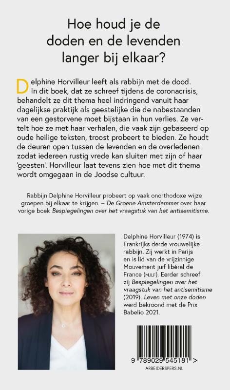 Achterkant van Leven met onze doden