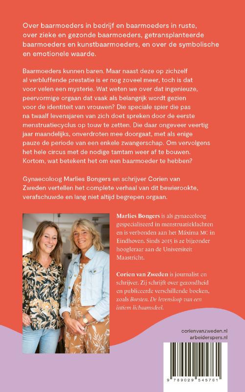 Achterkant van Biografie van de baarmoeder