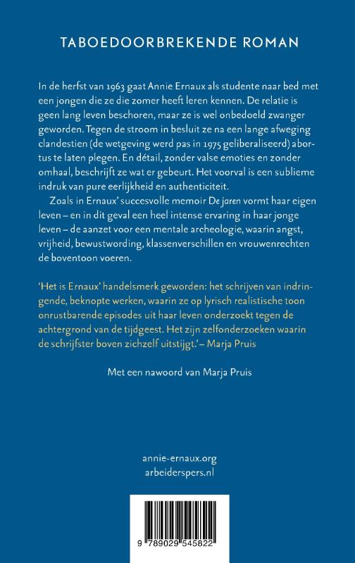 Achterkant van Het voorval