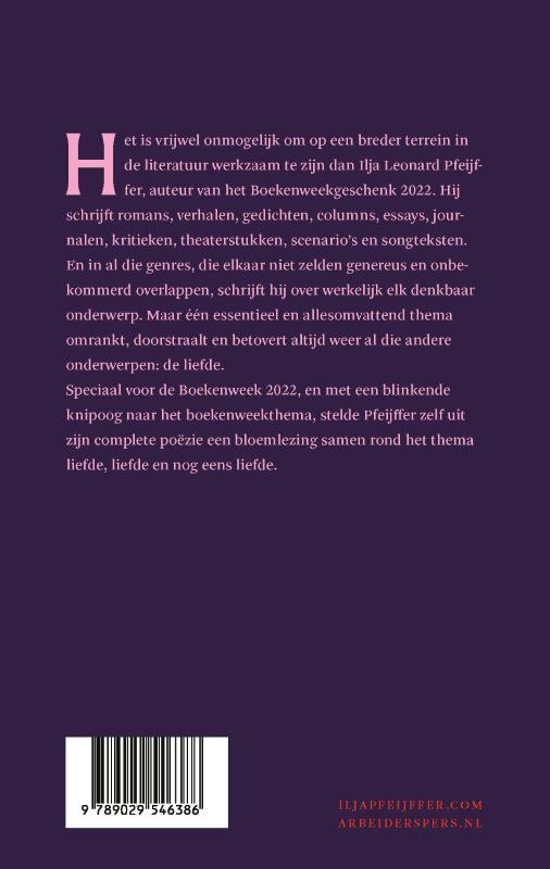 Achterkant van Van de eerste tot de laatste liefde