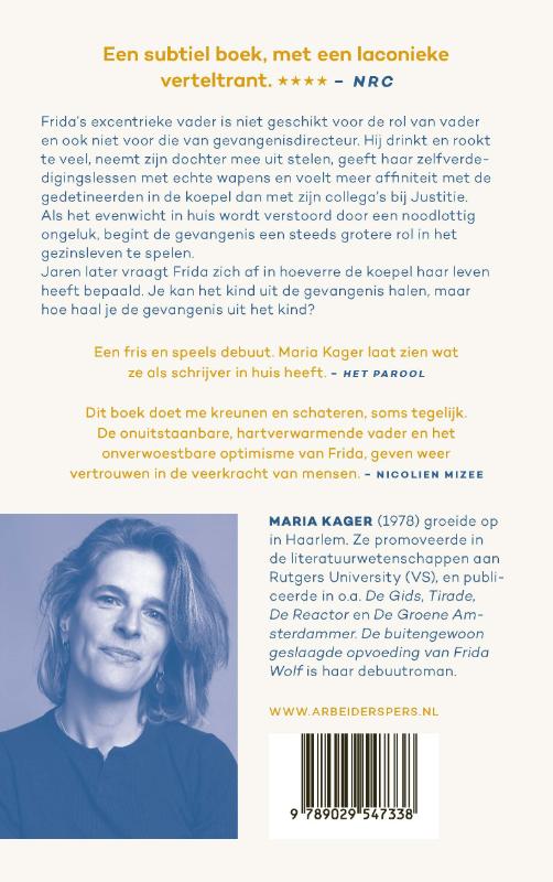 Achterkant van De buitengewoon geslaagde opvoeding van Frida Wolf