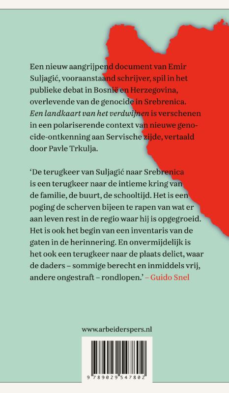 Achterkant van Een landkaart van het verdwijnen