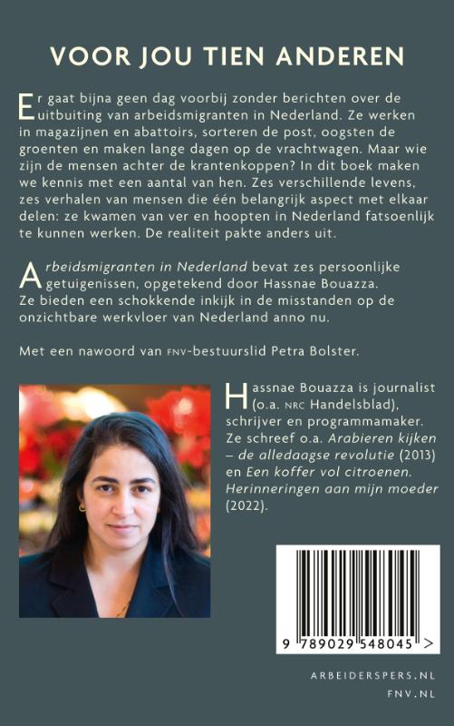 Achterkant van Arbeidsmigranten in Nederland