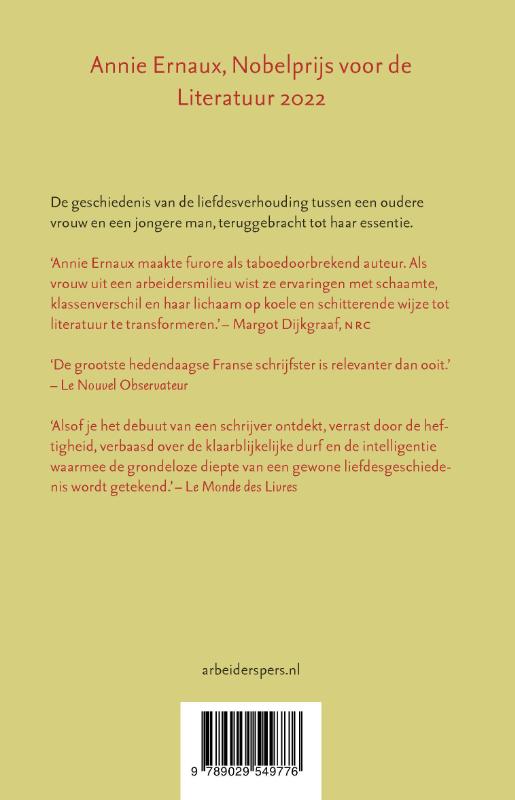 Achterkant van De jongeman
