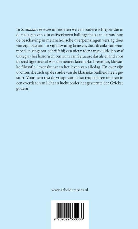 Achterkant van Siciliaanse brieven