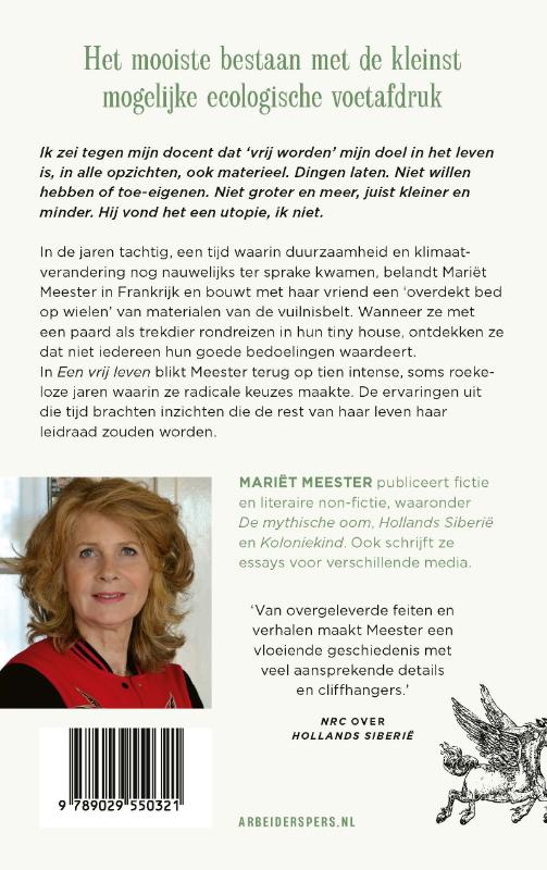 Achterkant van Een vrij leven