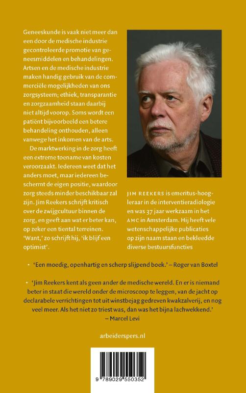 Achterkant van De medische omerta