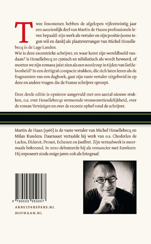 Achterkant van Aan de rand van de wereld: Michel Houellebecq