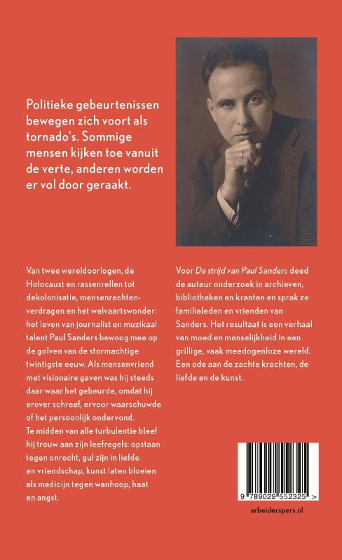 Achterkant van De strijd van Paul Sanders