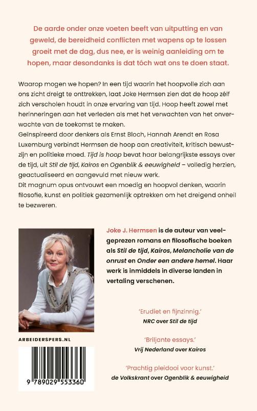 Achterkant van Tijd is hoop