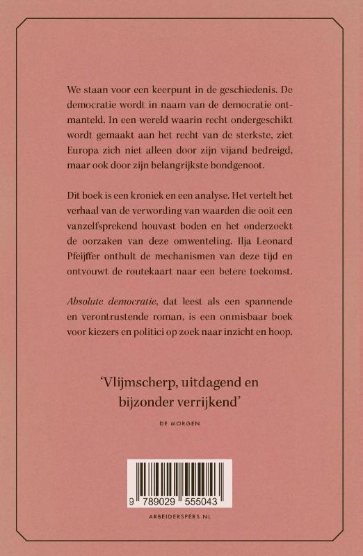 Achterkant van Absolute democratie