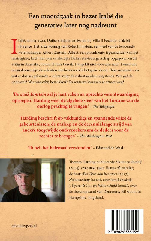 Achterkant van De zaak Einstein