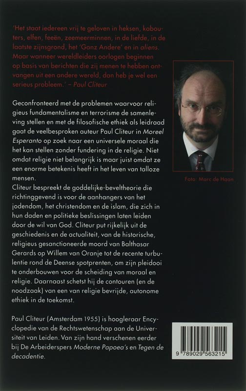 Achterkant van Moreel Esperanto