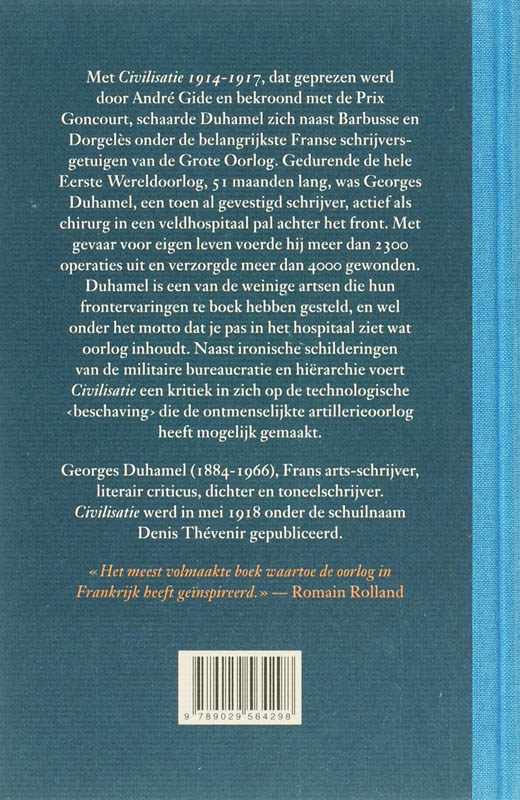 Achterkant van Civilisatie 1914-1917