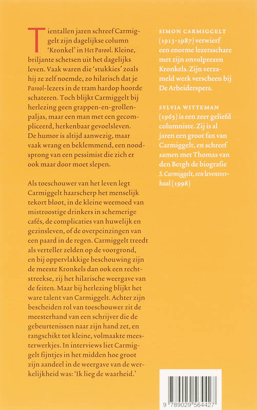 Achterkant van Ik lieg de waarheid