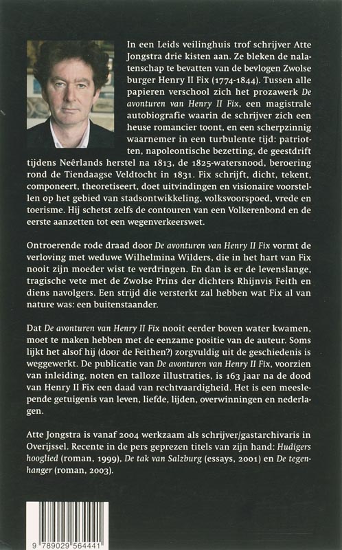 Achterkant van De avonturen van Henry II Fix