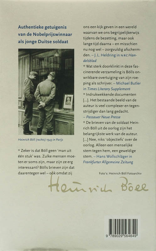 Achterkant van Brieven uit de oorlog 1939-1945