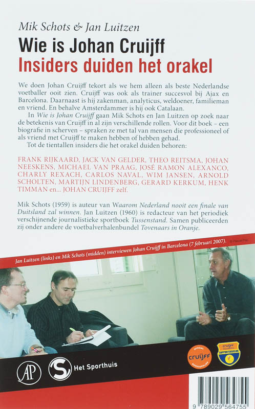 Achterkant van Wie is Johan Cruijff?