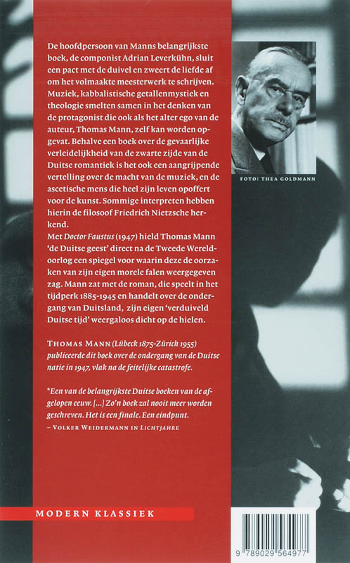 Achterkant van Doctor Faustus